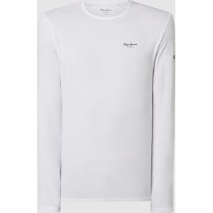 Slim fit shirt met lange mouwen en logo