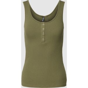 Tanktop met drukknoopsluiting, model 'KITTE'