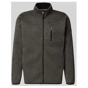 Sweatjack met opstaande kraag