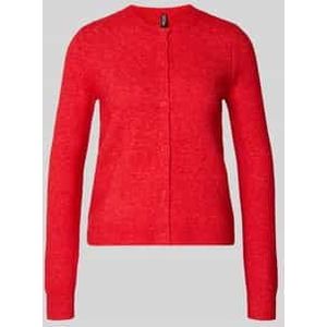 Regular fit gebreid jack met wol, model 'MALOU'