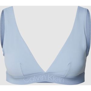 Bikinitop met labeldetail