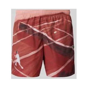 Regular fit korte broek met labelbadge