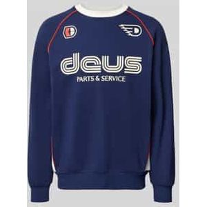 Sweatshirt met labelprint, model 'POWER SHIFT CREW'