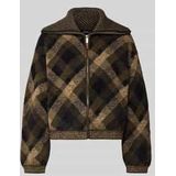 Regular fit gebreid jack met all-over motief, model 'MAROON'