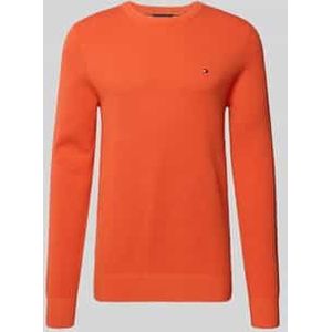 Regular fit gebreide pullover van zuiver katoen