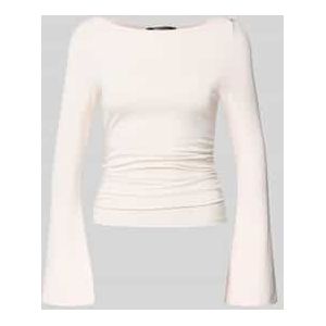 Shirt met lange mouwen en rimpelingen