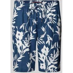 Tommy Hilfiger - Harlem - Herenbermuda - All-over Motief - Puur Linnen