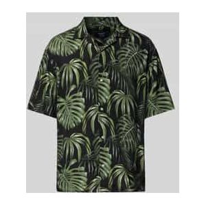 Regular fit vrijetijdsoverhemd van viscose met reverskraag