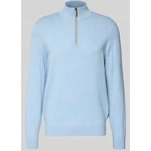 Gebreide pullover met opstaande kraag