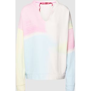 Sweatshirt in colour-blocking-design