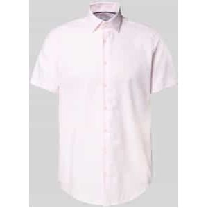 Regular fit zakelijk overhemd met knoopsluiting