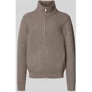 Gebreid jack van een mix van scheerwol en viscose met kasjmier