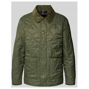 Regular fit gewatteerd jack met corduroy kraag