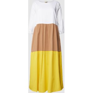 Midi-jurk met colour-blocking-design