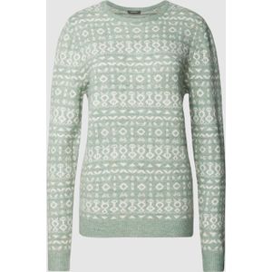 Gebreide pullover met all-over motief