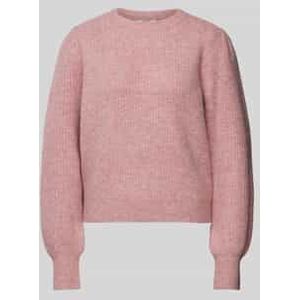 Gebreide pullover met pofmouwen, model 'Farrell'