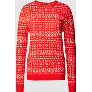 Gebreide pullover met all-over motief