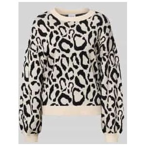 Gebreide pullover met ribboorden, model 'TIP'