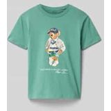 Polo Ralph Lauren - Shirt - Bruin/Grijs/Groen/Wit - Jersey - Normale Pasvorm