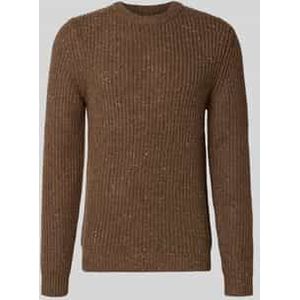 Gebreide pullover van wolmix met ronde hals