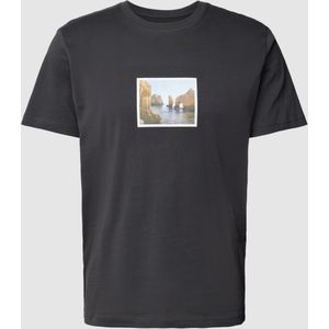 T-shirt van puur katoen met motiefprint, model 'ALOHA'