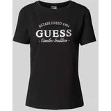 T-shirt met labeldetail, model 'NINA'