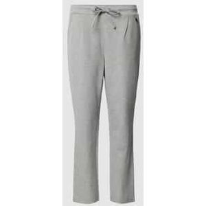 Stretch fit stoffen broek met bandplooien, model 'ZASTRETCH 1'