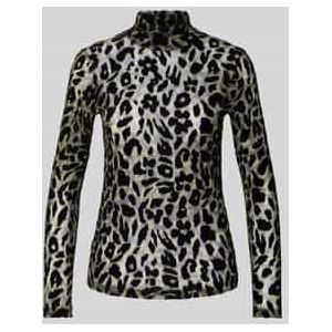 Shirt met lange mouwen en opstaande kraag