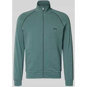 Regular fit sweatjack van katoenmix, model 'MIX&MATCH JACKET Z'