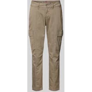 Slim fit cargobroek met verkort model