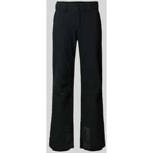 Flared stoffen broek met ritszakken, model 'KUMPULA'