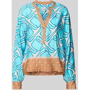 Blouseshirt met V-hals