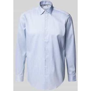 Regular fit zakelijk overhemd met kentkraag