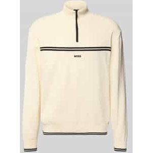 Regular fit schipperstrui van katoenmix, model 'ZONE'