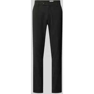 Slim fit stoffen broek in effen design, model 'MARCO'