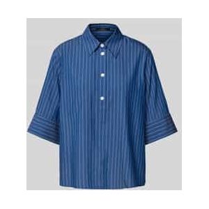 Regular fit overhemdblouse van viscosemix