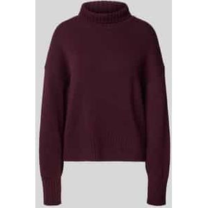 Oversized gebreide pullover van een mix van scheerwol en katoen