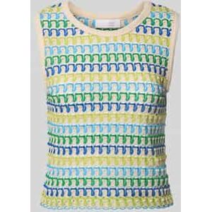 Tricottop met ronde hals