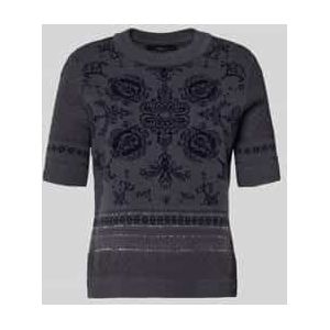 Gebreid shirt van scheerwolmix met kasjmier