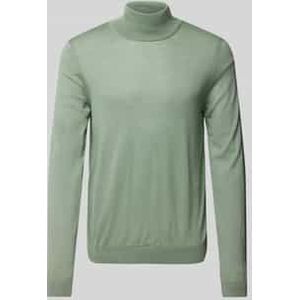 Gebreide pullover van scheerwol met col