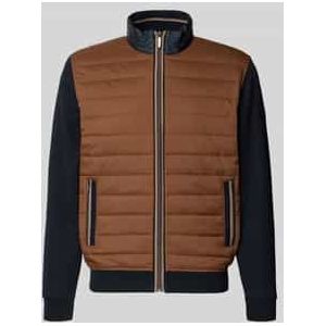 Sweatjack met labeldetail