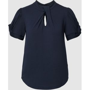 T-shirt met druppelvormige hals, model 'IRVETTE'