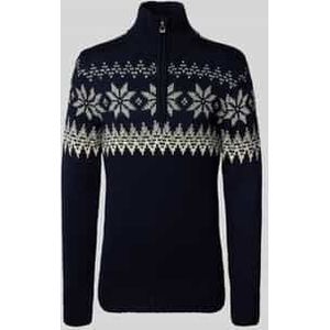 Noorse trui met schipperskraag van wolmix, model 'Myking'