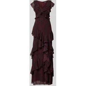 Avondjurk met volants, model 'ARITAS'