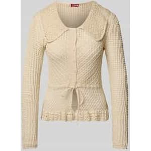 Cardigan met ajourpatroon, model 'VIENNA'