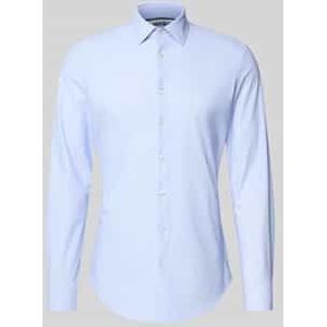 Slim fit zakelijk overhemd met kentkraag