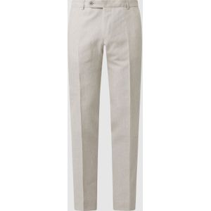 Pantalon van een mix van scheerwol en linnen, model 'Cane'