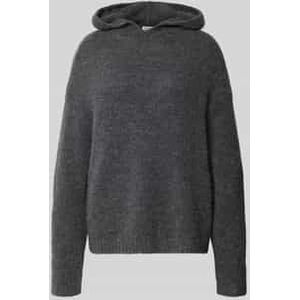 Relaxed fit hoodie van scheerwolmix