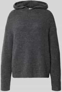 Relaxed fit hoodie van scheerwolmix