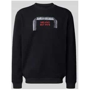 Sweatshirt met labeldetail